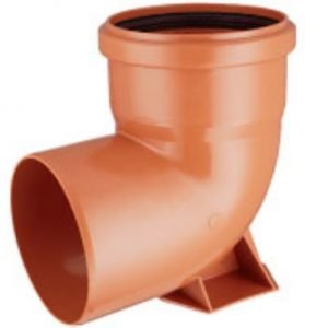 CODO DESAGUE 90 CON BASE 110MM