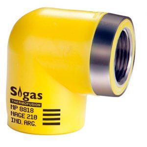 CODO SIGAS 90 CON INSERTO H 63X2"