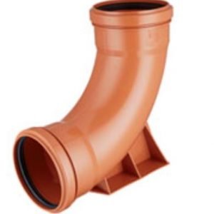 CURVA DESAGUE 90 HH 110MM CON BASE