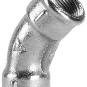 CURVA GALVANIZADO 45 HH 2"
