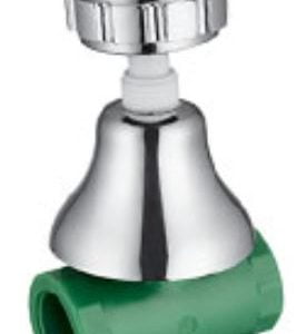 LLAVE FUSION DE PASO PVC CON CAMPANA 25MM