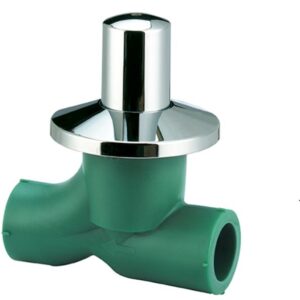 LLAVE FUSION ACQUA SYSTEM DE PASO CON CAMPANA CROMADA 25MM