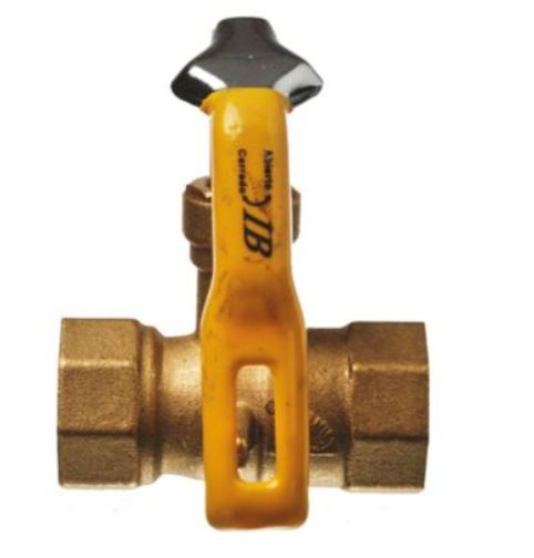 LLAVE GAS BRONCE 3/4" CANDADO HH IB
