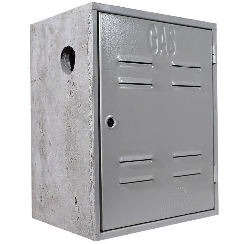 GABINETE CEMENTO CON PUERTA METALGAS