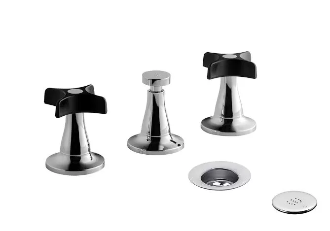 GRIFERIA BIDET FV PETALO NEGRO (0295/M3-NC)