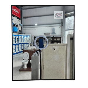 ESPEJO RECTANGULAR BORDE NEGRO 50 X 60 CM